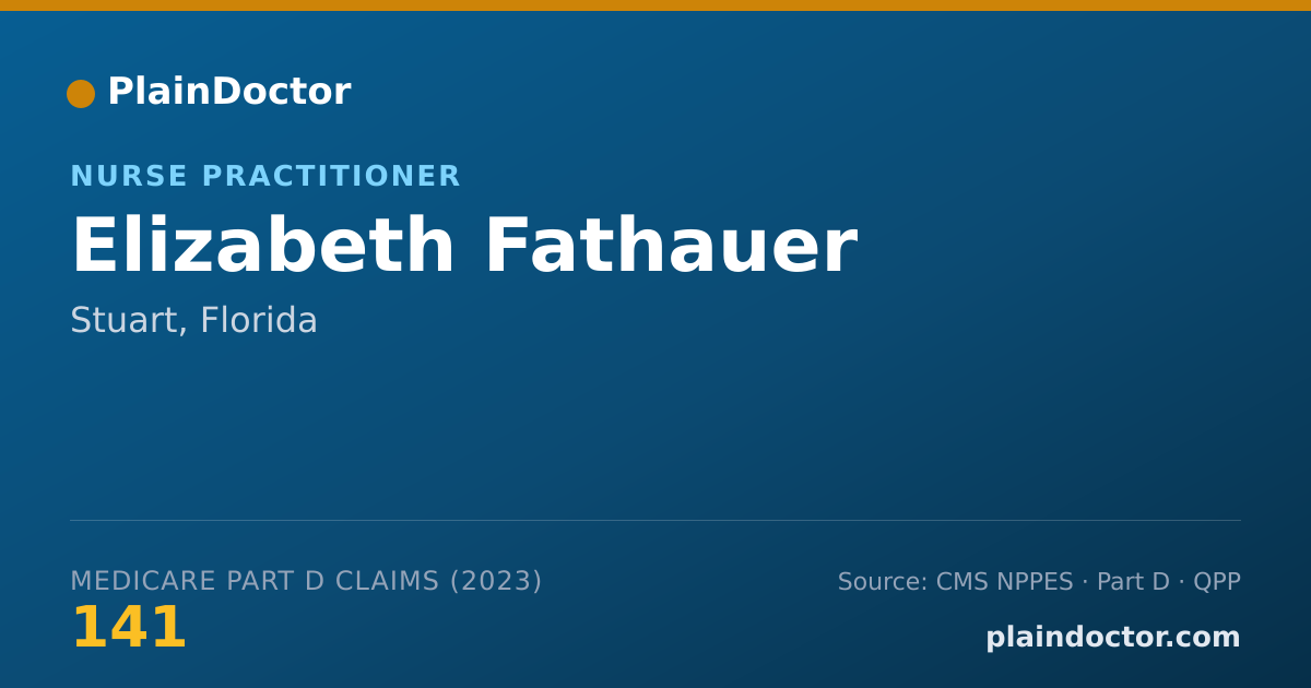 Shareable card for Elizabeth Fathauer - Nurse Practitioner, Stuart, FL