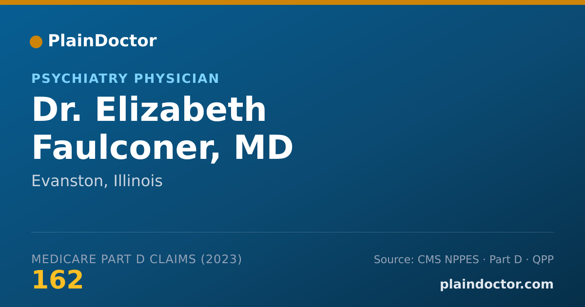 Shareable card for Elizabeth Faulconer, MD - Psychiatry Physician, Evanston, IL