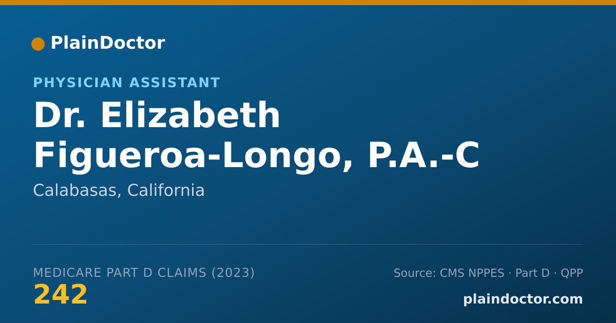 Shareable card for Elizabeth Figueroa-Longo, P.A.-C - Physician Assistant, Calabasas, CA