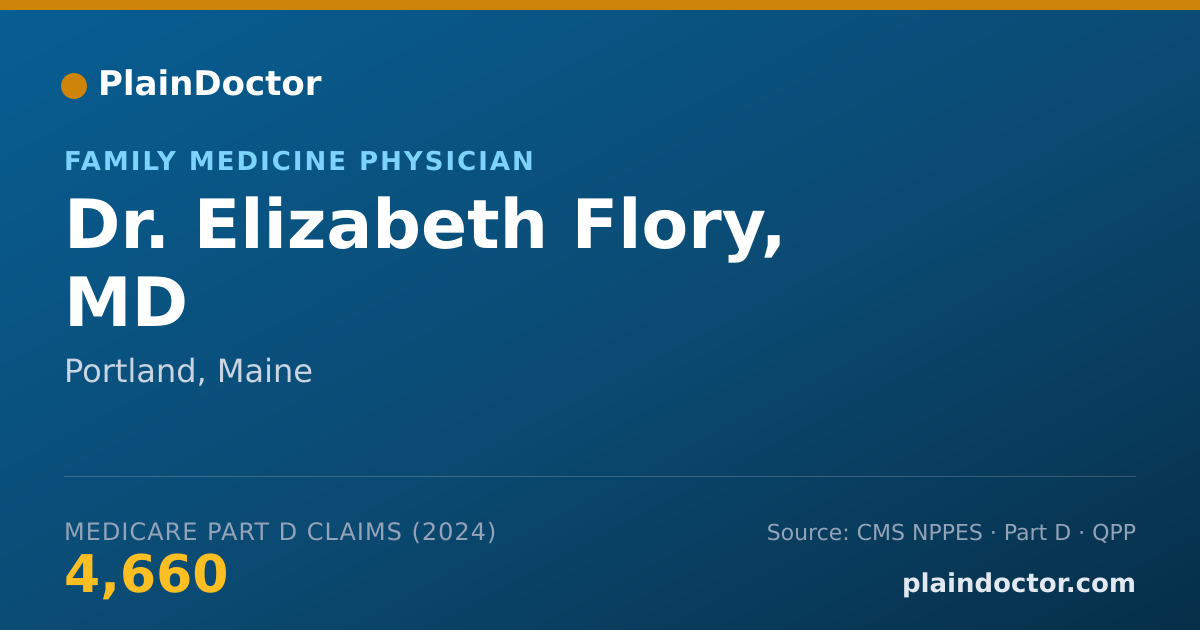 Shareable card for Elizabeth Flory, MD - Family Medicine Physician, Portland, ME