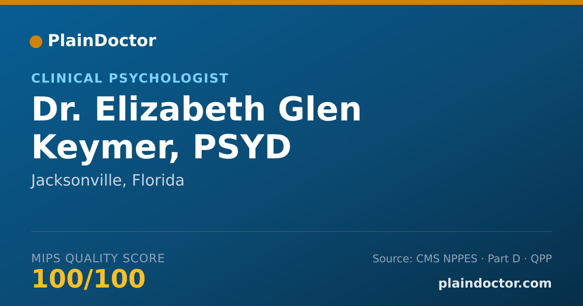 Shareable card for Elizabeth Glen Keymer, PSYD - Clinical Psychologist, Jacksonville, FL
