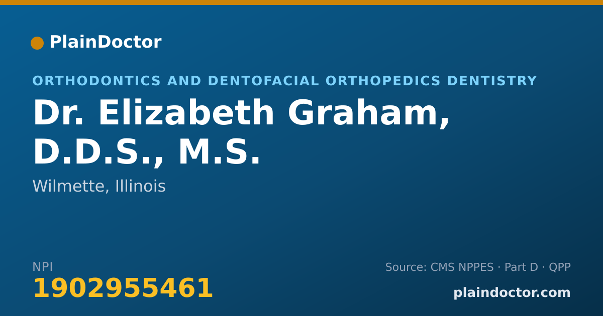 Shareable card for Elizabeth Graham, D.D.S., M.S. - Orthodontics and Dentofacial Orthopedics Dentistry, Wilmette, IL