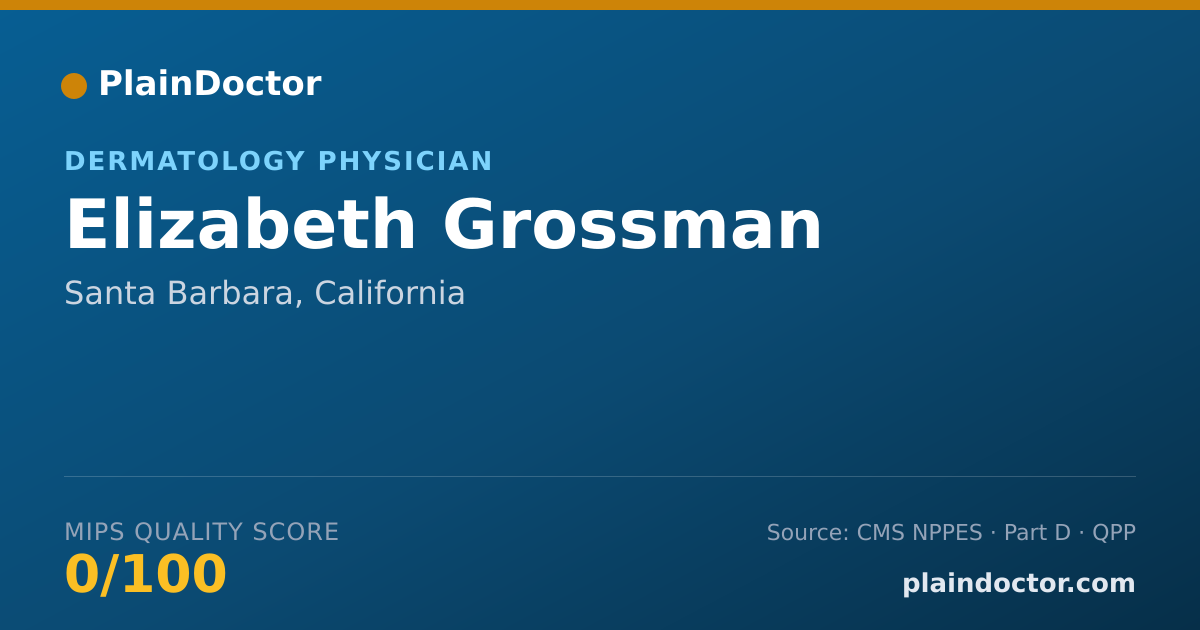 Shareable card for Elizabeth Grossman - Dermatology Physician, Santa Barbara, CA