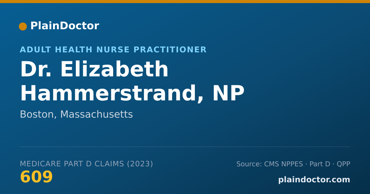 Shareable card for Elizabeth Hammerstrand, NP - Adult Health Nurse Practitioner, Boston, MA