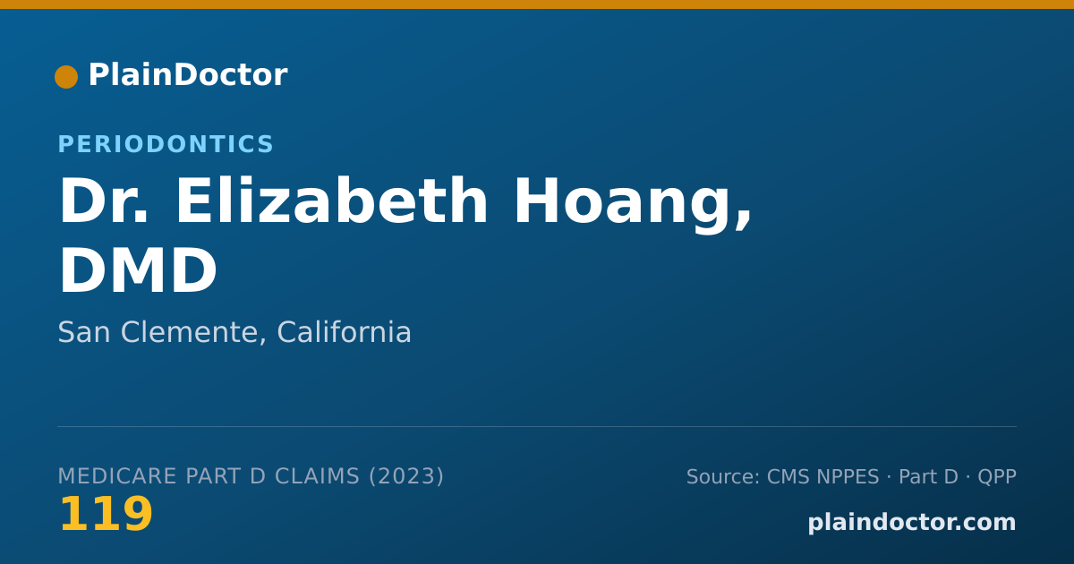 Shareable card for Elizabeth Hoang, DMD - Periodontics, San Clemente, CA