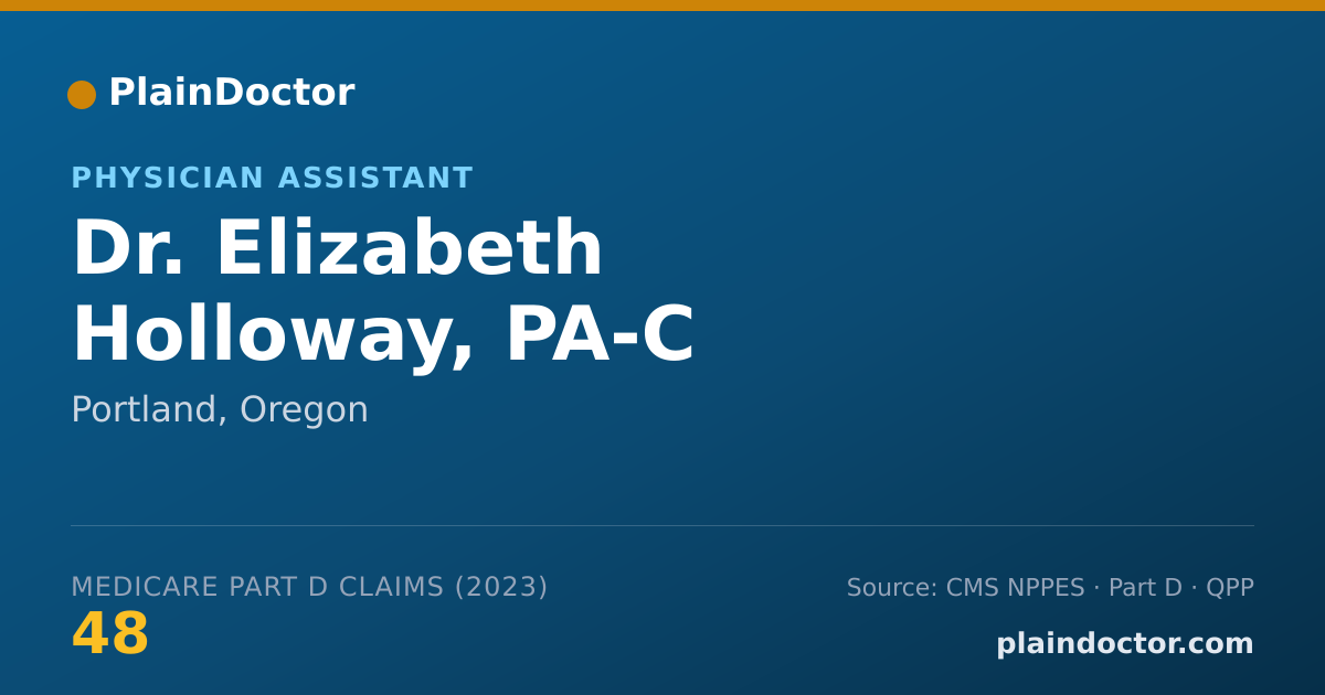 Shareable card for Elizabeth Holloway, PA-C - Physician Assistant, Portland, OR