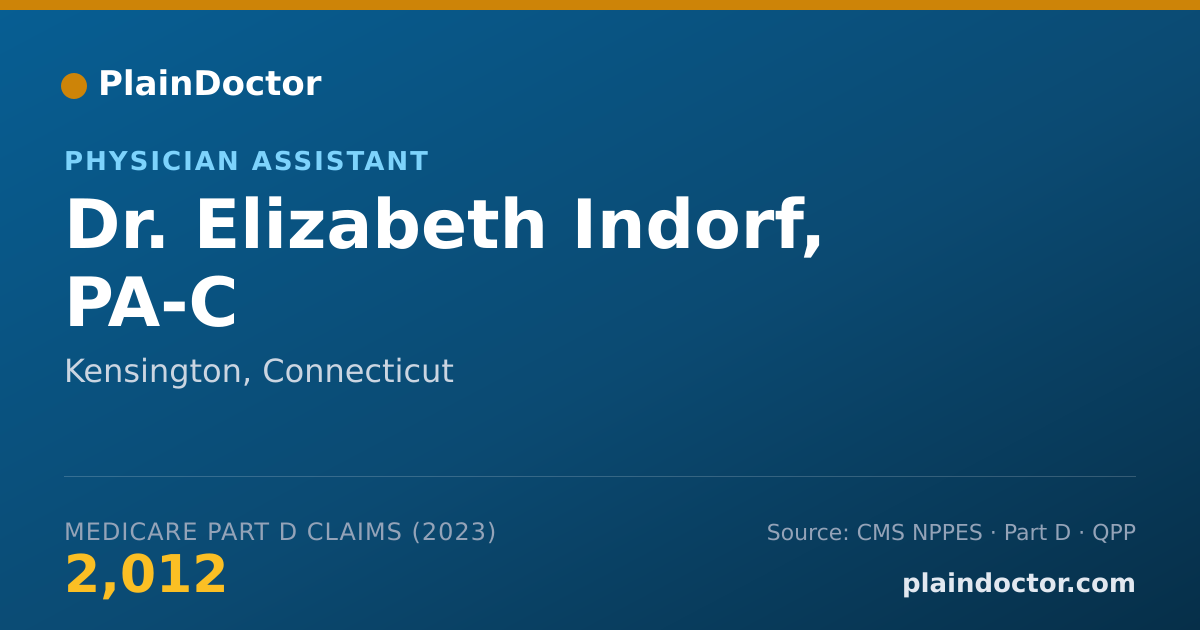 Shareable card for Elizabeth Indorf, PA-C - Physician Assistant, Kensington, CT