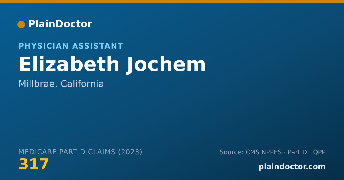 Shareable card for Elizabeth Jochem - Physician Assistant, Millbrae, CA