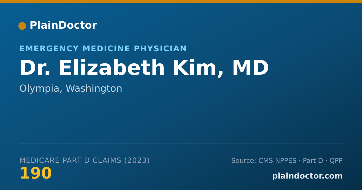 Shareable card for Elizabeth Kim, MD - Emergency Medicine Physician, Olympia, WA