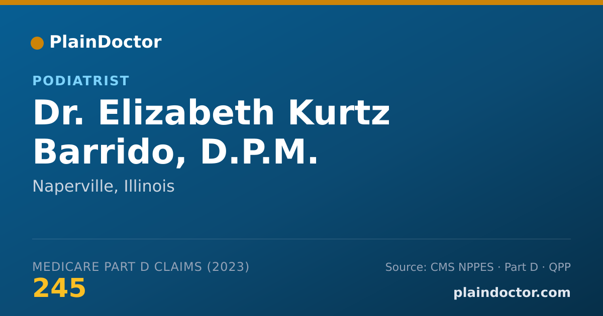 Shareable card for Elizabeth Kurtz Barrido, D.P.M. - Podiatrist, Naperville, IL