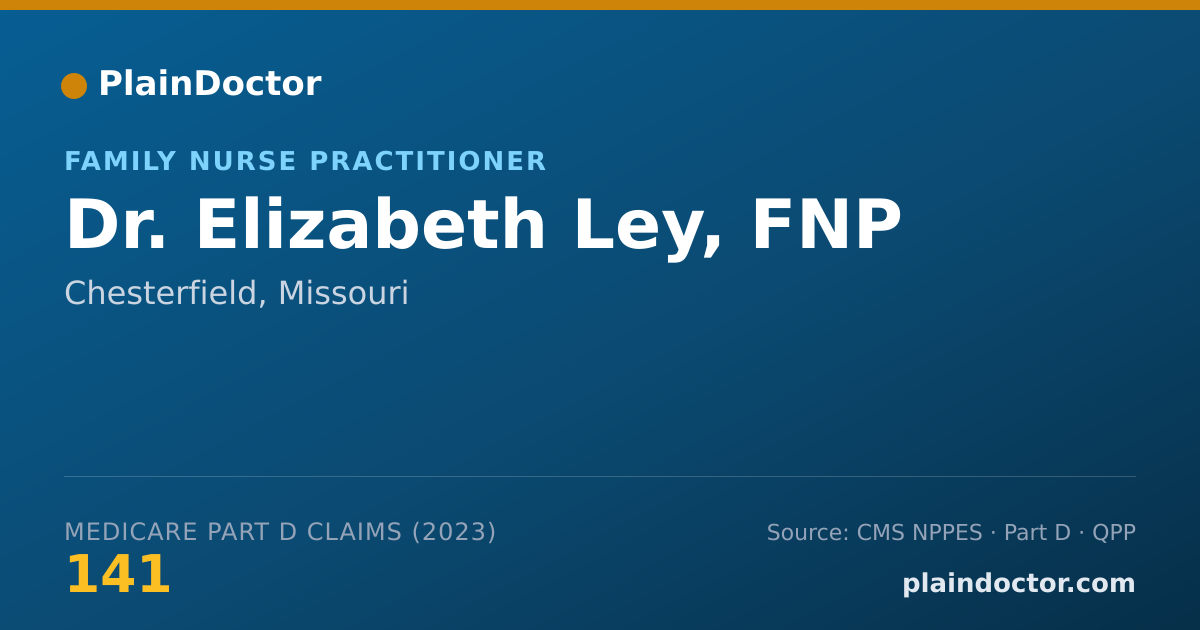 Shareable card for Elizabeth Ley, FNP - Family Nurse Practitioner, Chesterfield, MO