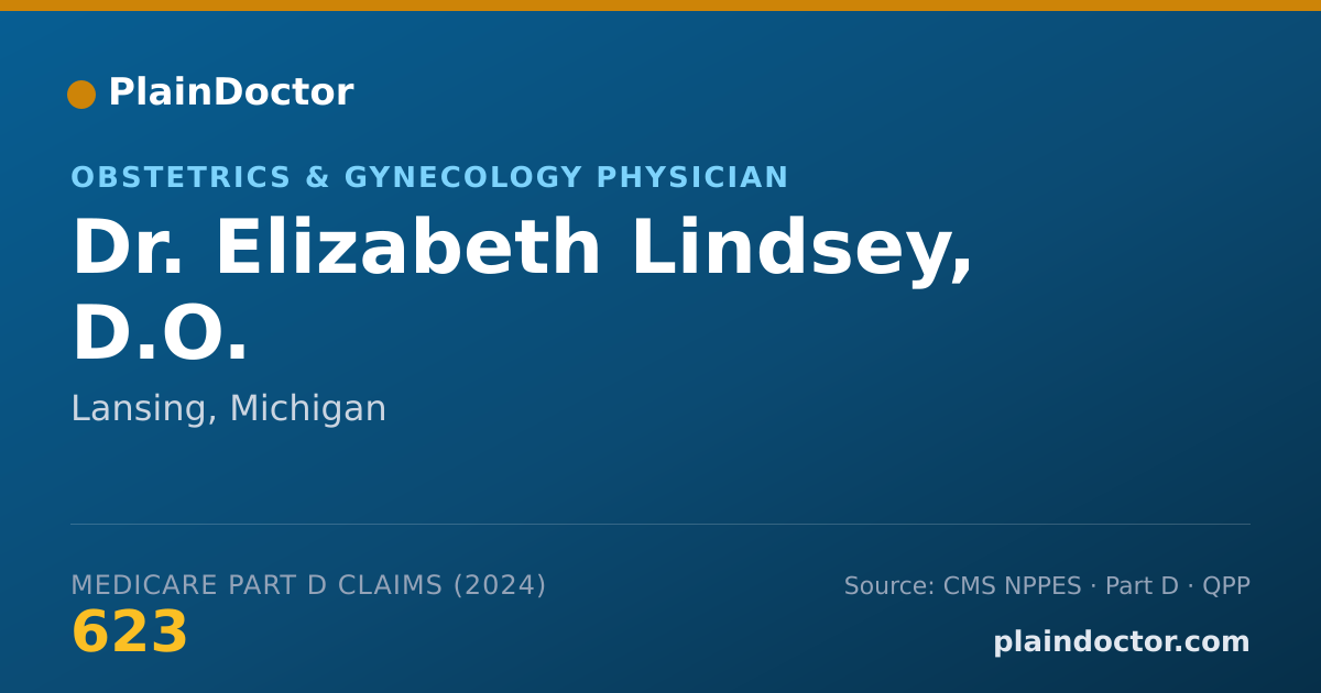 Shareable card for Elizabeth Lindsey, D.O. - Obstetrics & Gynecology Physician, Lansing, MI