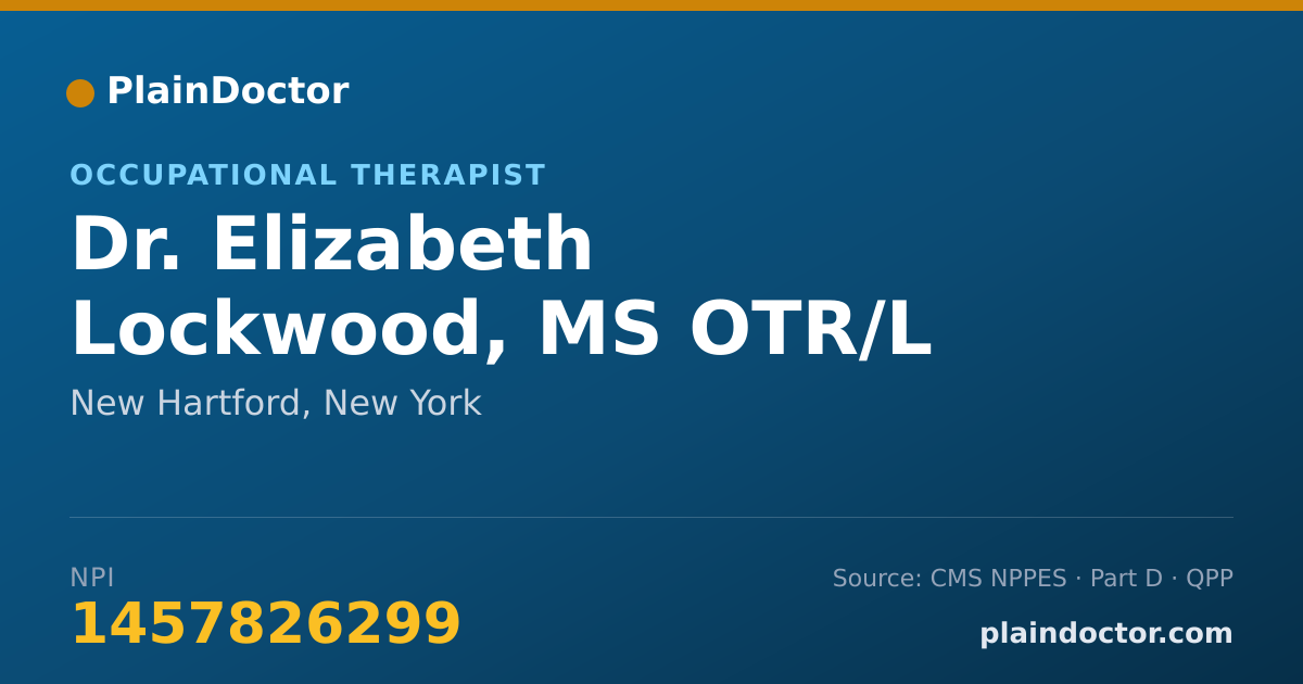 Shareable card for Elizabeth Lockwood, MS OTR/L - Occupational Therapist, New Hartford, NY