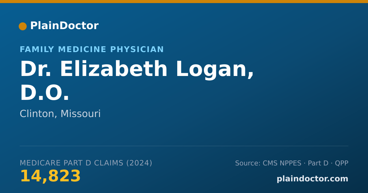 Shareable card for Elizabeth Logan, D.O. - Family Medicine Physician, Clinton, MO