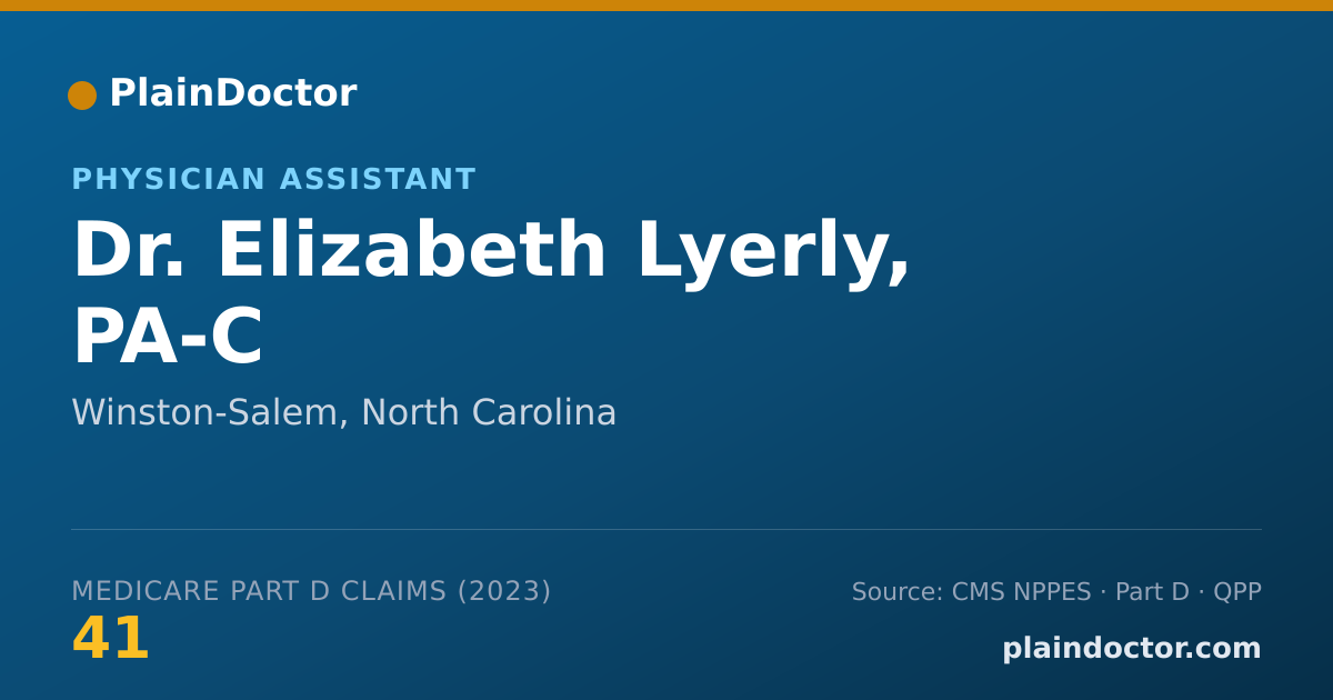 Shareable card for Elizabeth Lyerly, PA-C - Physician Assistant, Winston-Salem, NC