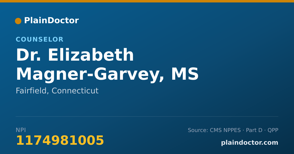 Shareable card for Elizabeth Magner-Garvey, MS - Counselor, Fairfield, CT