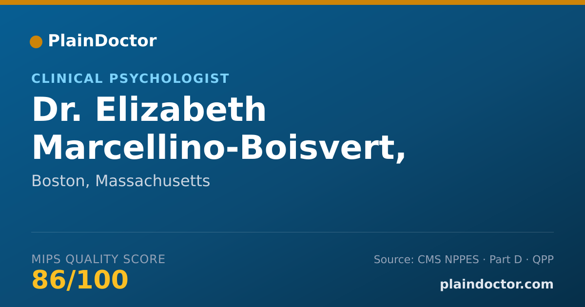 Shareable card for Elizabeth Marcellino-Boisvert, PH.D. - Clinical Psychologist, Boston, MA