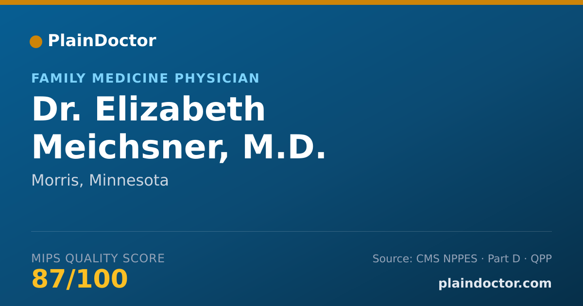 Shareable card for Elizabeth Meichsner, M.D. - Family Medicine Physician, Morris, MN