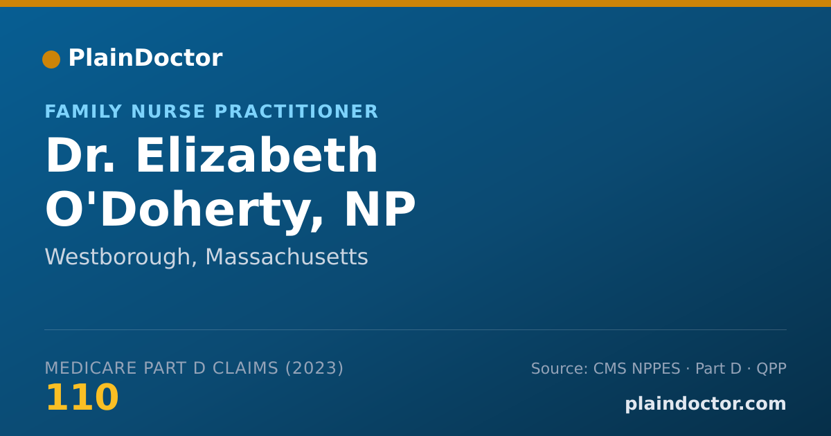 Shareable card for Elizabeth O'Doherty, NP - Family Nurse Practitioner, Westborough, MA