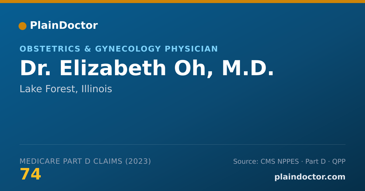 Shareable card for Elizabeth Oh, M.D. - Obstetrics & Gynecology Physician, Lake Forest, IL