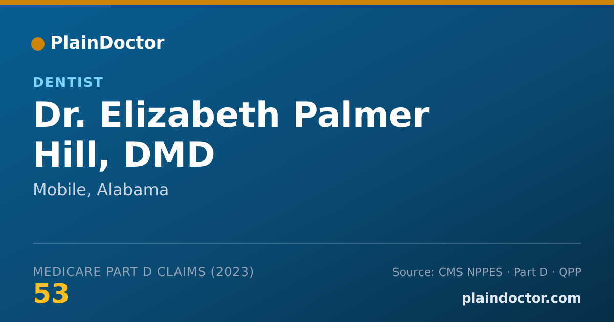 Shareable card for Elizabeth Palmer Hill, DMD - Dentist, Mobile, AL