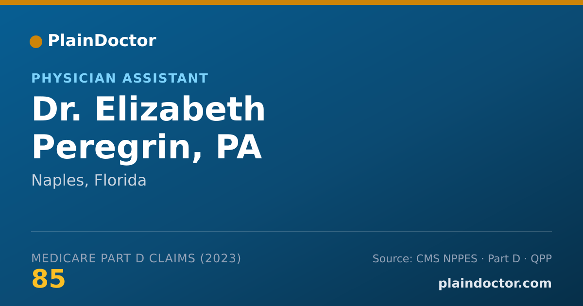 Shareable card for Elizabeth Peregrin, PA - Physician Assistant, Naples, FL