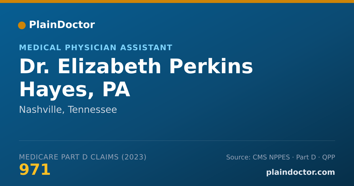 Shareable card for Elizabeth Perkins Hayes, PA - Medical Physician Assistant, Nashville, TN