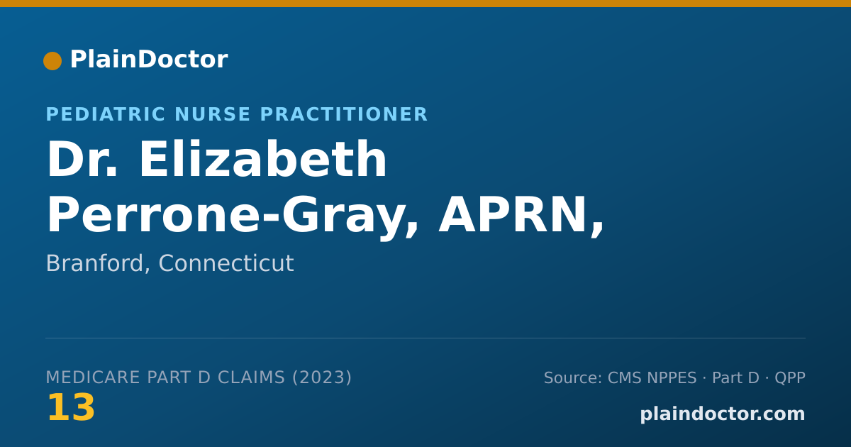 Shareable card for Elizabeth Perrone-Gray, APRN, CPNP, MSN - Pediatric Nurse Practitioner, Branford, CT