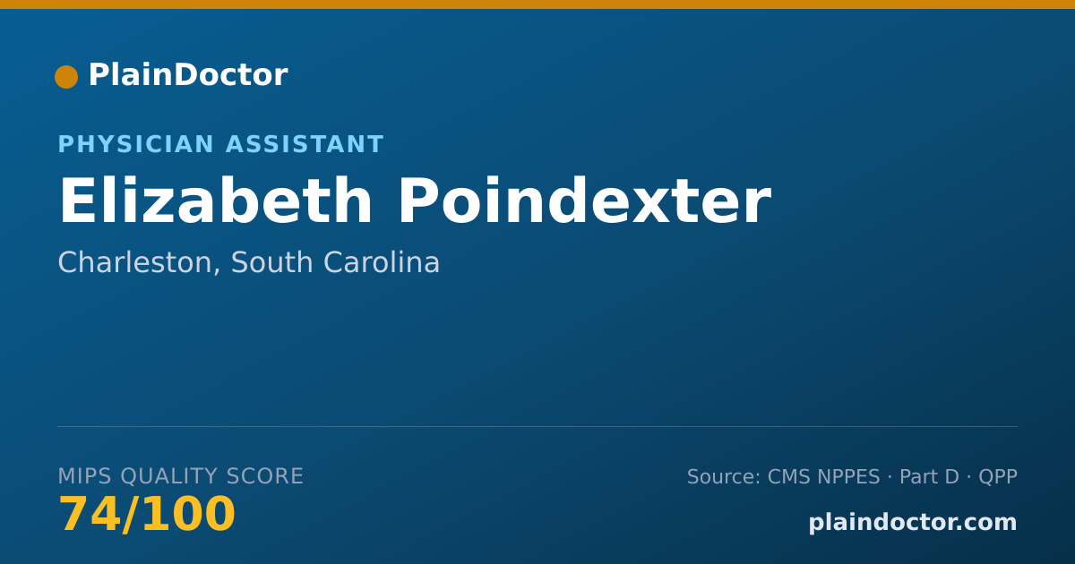 Shareable card for Elizabeth Poindexter - Physician Assistant, Charleston, SC