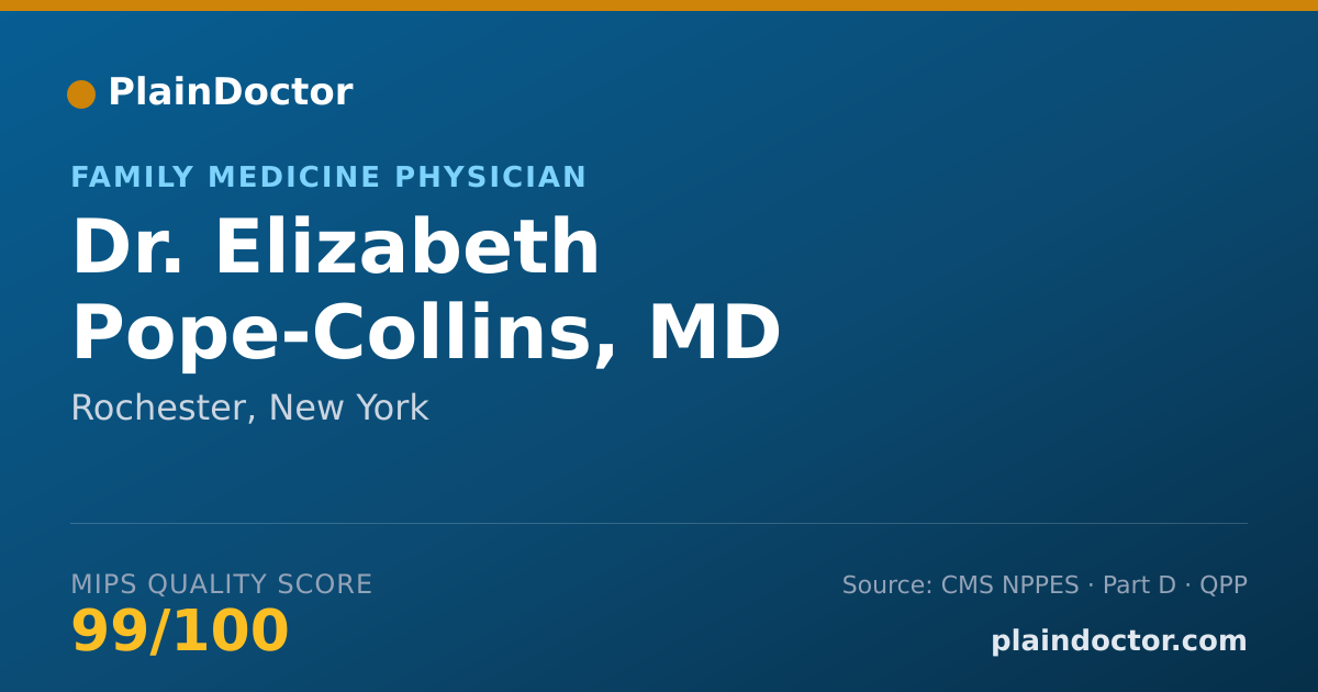 Shareable card for Elizabeth Pope-Collins, MD - Family Medicine Physician, Rochester, NY
