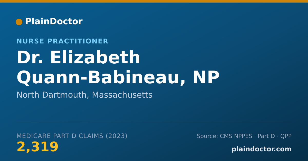Shareable card for Elizabeth Quann-Babineau, NP - Nurse Practitioner, North Dartmouth, MA