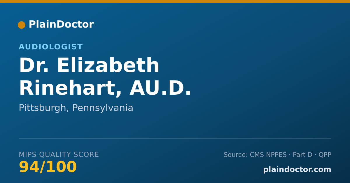 Shareable card for Elizabeth Rinehart, AU.D. - Audiologist, Pittsburgh, PA