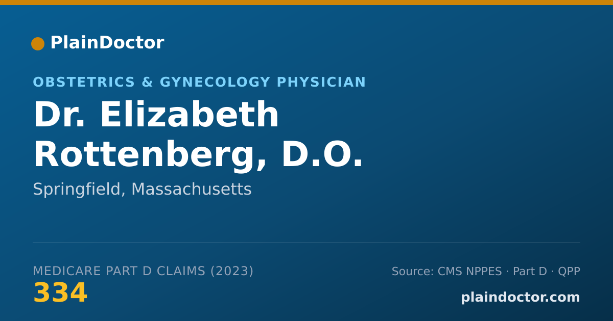 Shareable card for Elizabeth Rottenberg, D.O. - Obstetrics & Gynecology Physician, Springfield, MA
