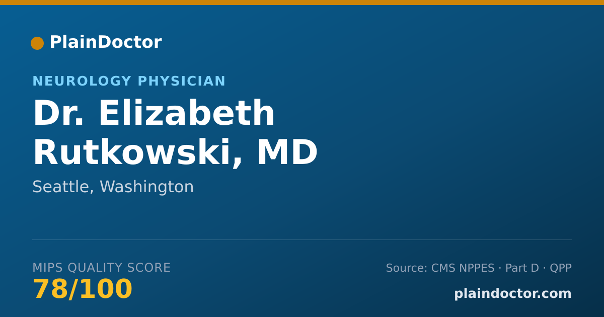 Shareable card for Elizabeth Rutkowski, MD - Neurology Physician, Seattle, WA