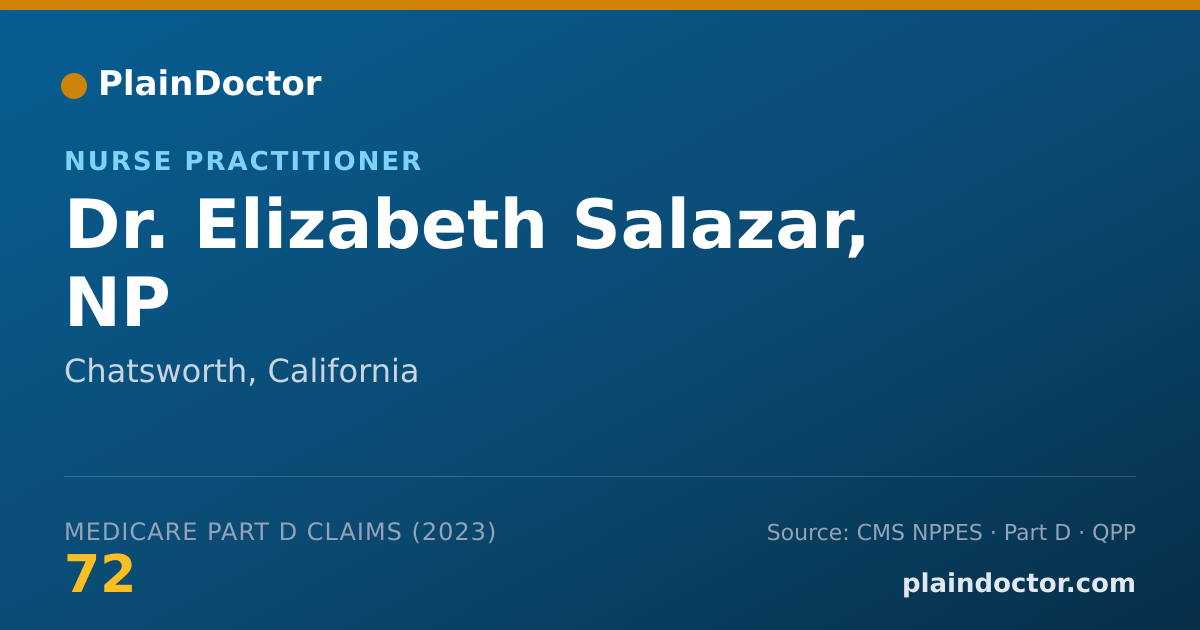 Shareable card for Elizabeth Salazar, NP - Nurse Practitioner, Chatsworth, CA