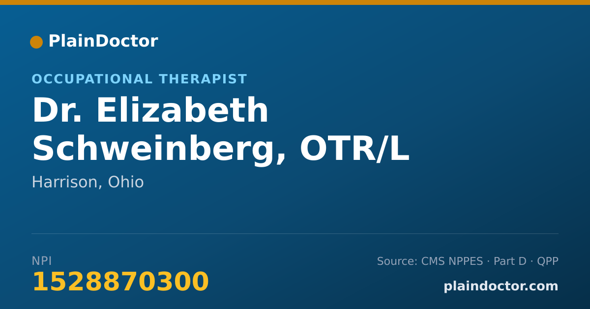 Shareable card for Elizabeth Schweinberg, OTR/L - Occupational Therapist, Harrison, OH
