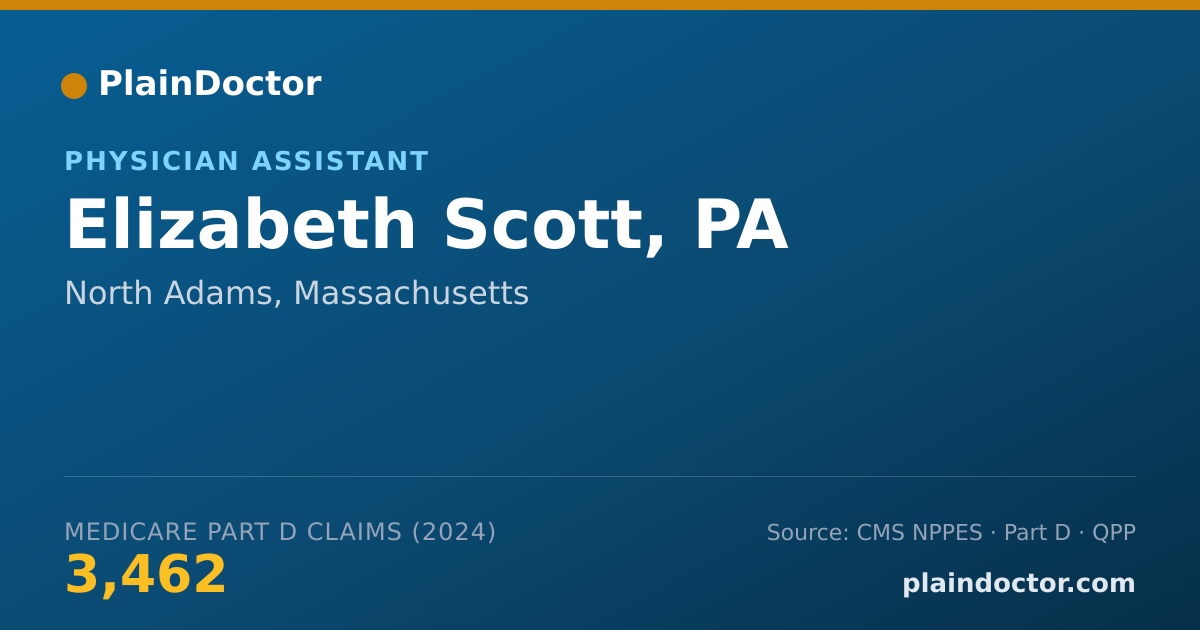Shareable card for Elizabeth Scott, PA - Physician Assistant, North Adams, MA