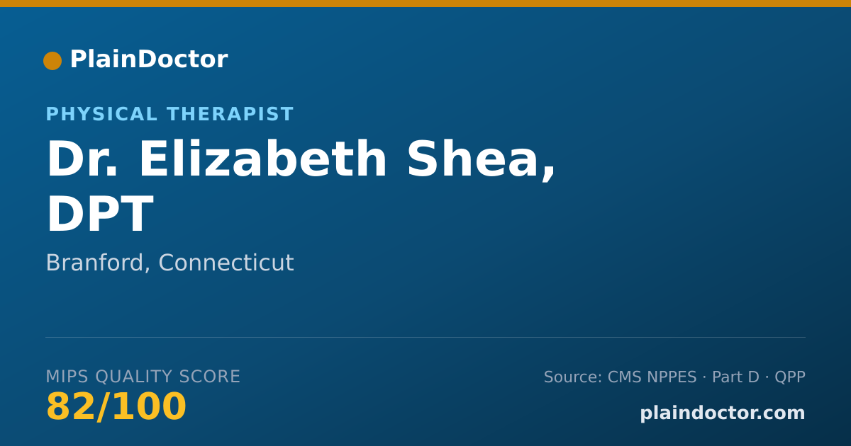 Shareable card for Elizabeth Shea, DPT - Physical Therapist, Branford, CT