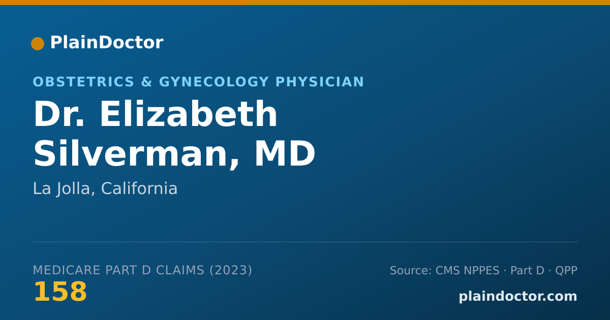 Shareable card for Elizabeth Silverman, MD - Obstetrics & Gynecology Physician, La Jolla, CA