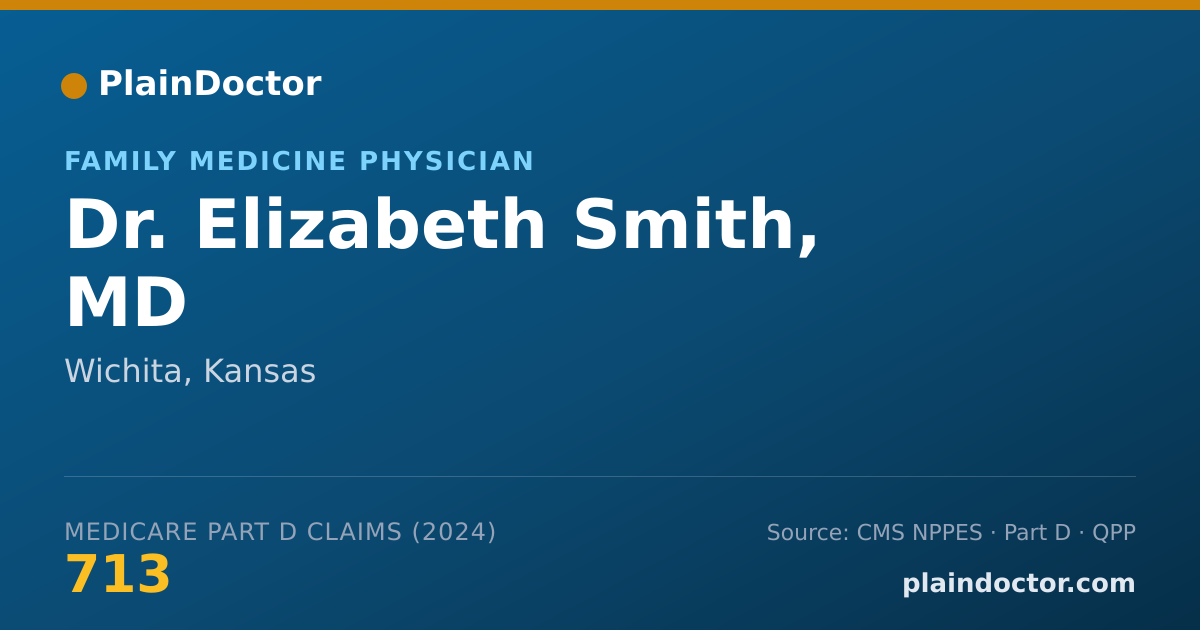 Shareable card for Elizabeth Smith, MD - Family Medicine Physician, Wichita, KS