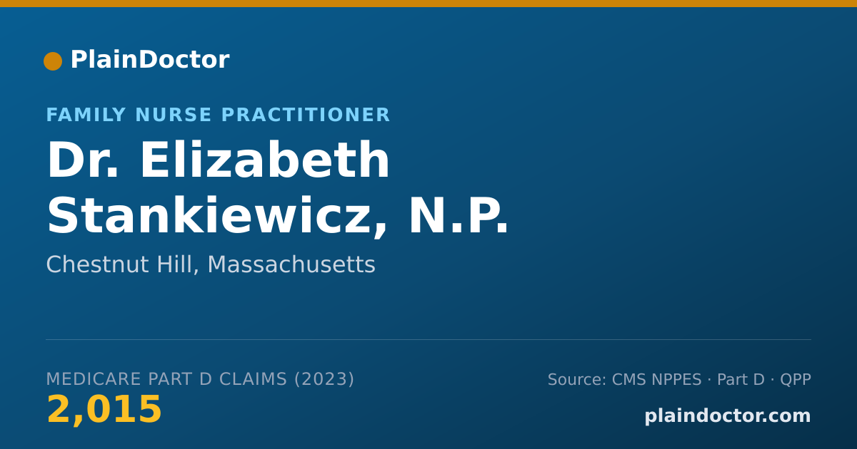 Shareable card for Elizabeth Stankiewicz, N.P. - Family Nurse Practitioner, Chestnut Hill, MA