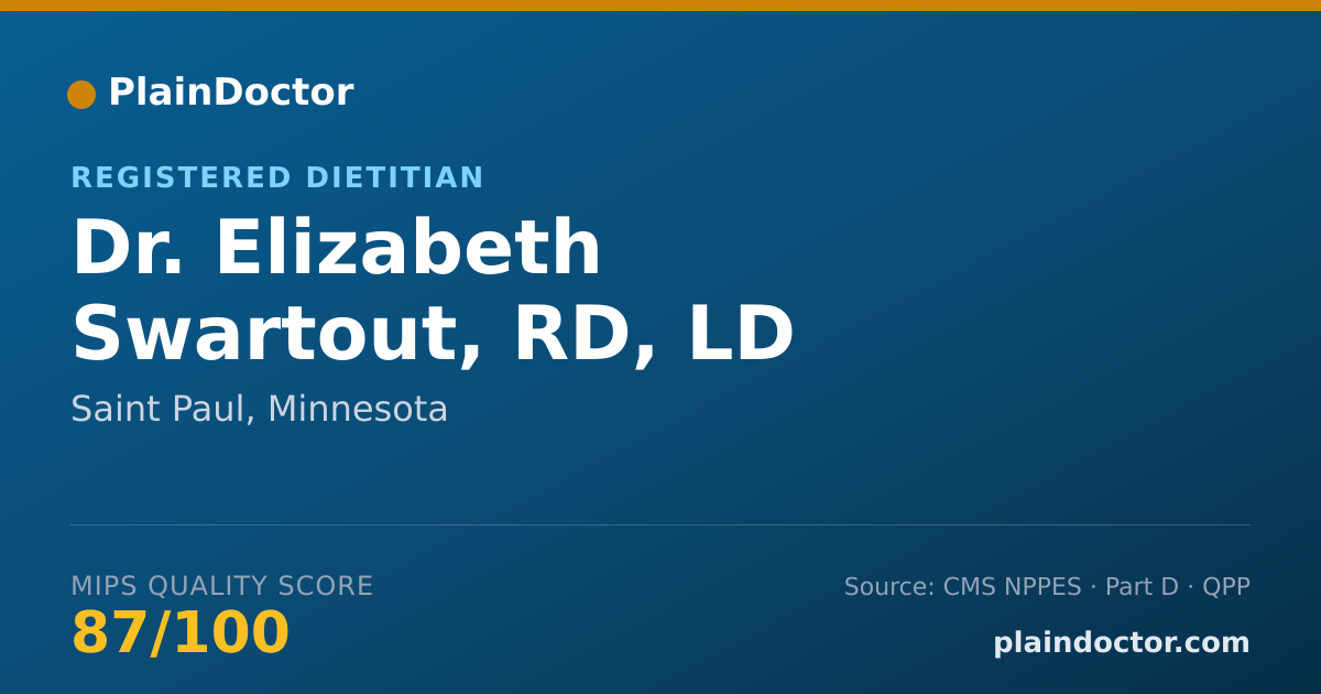 Shareable card for Elizabeth Swartout, RD, LD - Registered Dietitian, Saint Paul, MN