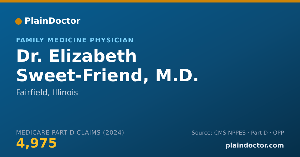 Shareable card for Elizabeth Sweet-Friend, M.D. - Family Medicine Physician, Fairfield, IL