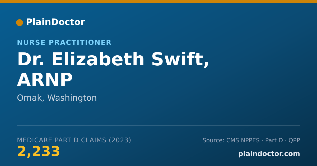 Shareable card for Elizabeth Swift, ARNP - Nurse Practitioner, Omak, WA