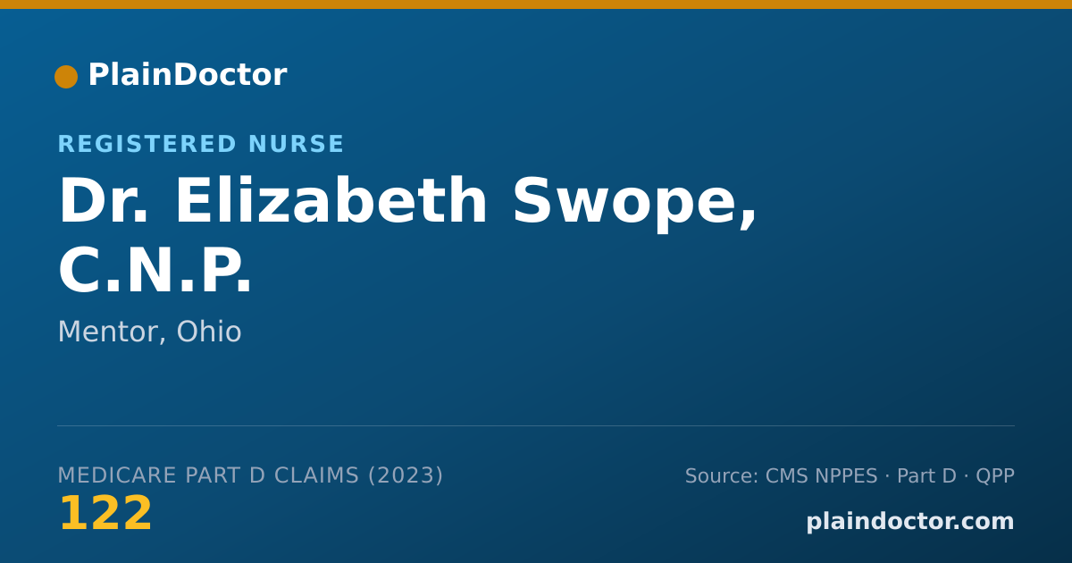 Shareable card for Elizabeth Swope, C.N.P. - Registered Nurse, Mentor, OH