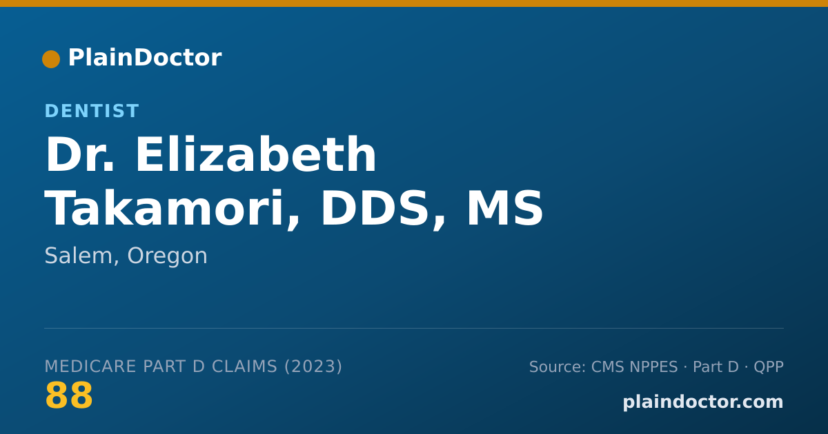 Shareable card for Elizabeth Takamori, DDS, MS - Dentist, Salem, OR
