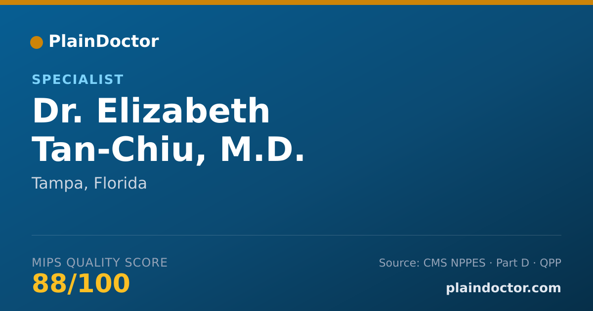 Shareable card for Elizabeth Tan-Chiu, M.D. - Specialist, Tampa, FL
