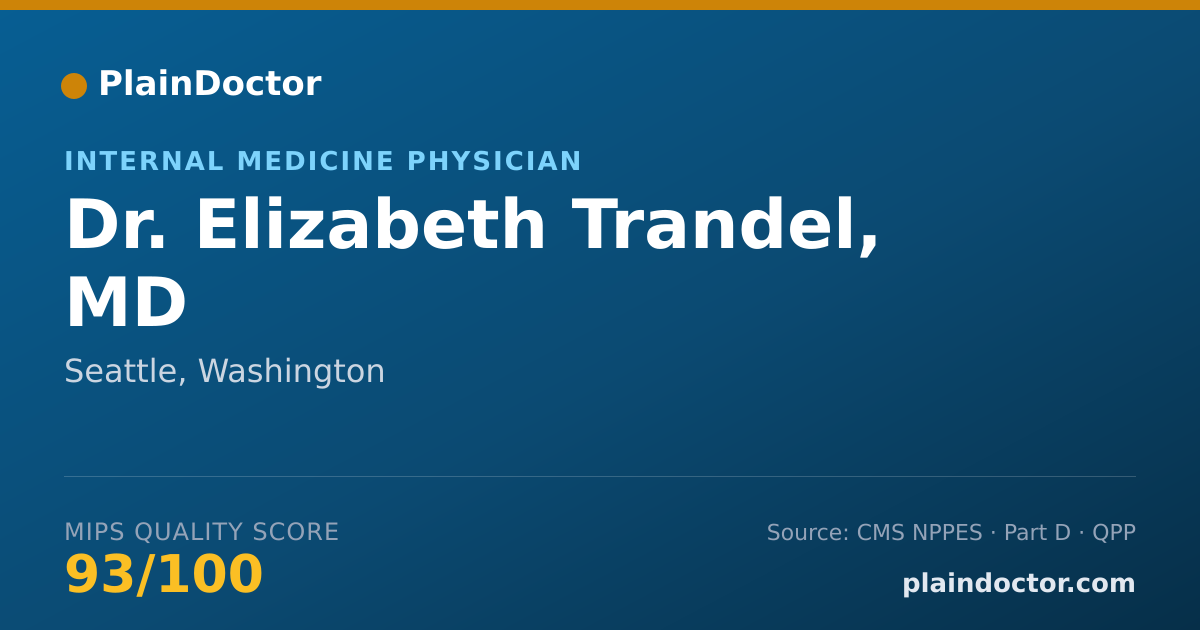 Shareable card for Elizabeth Trandel, MD - Internal Medicine Physician, Seattle, WA