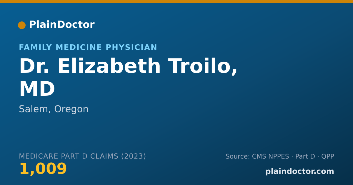 Shareable card for Elizabeth Troilo, MD - Family Medicine Physician, Salem, OR