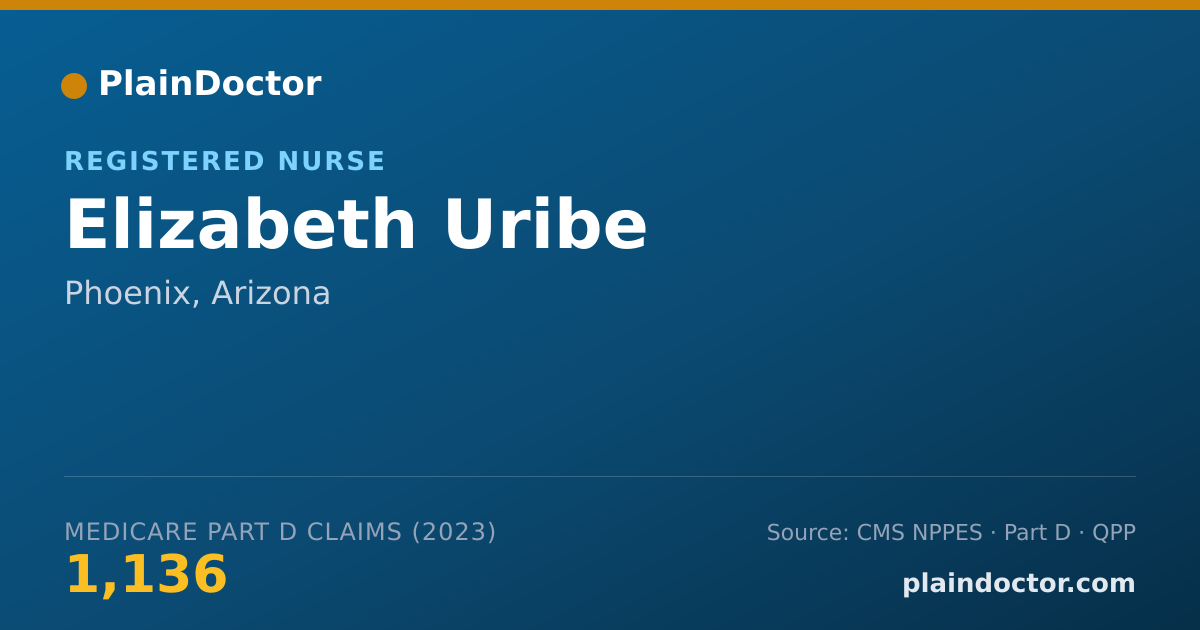 Shareable card for Elizabeth Uribe - Registered Nurse, Phoenix, AZ